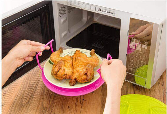 Multifunctional Microwave Layered Steaming Rack Kitchen Gadgets - Gadget Aliens 