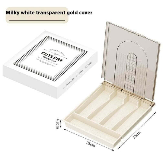 Tableware Storage Box Dustproof With Cover Kitchen Gadgets - Gadget Aliens 