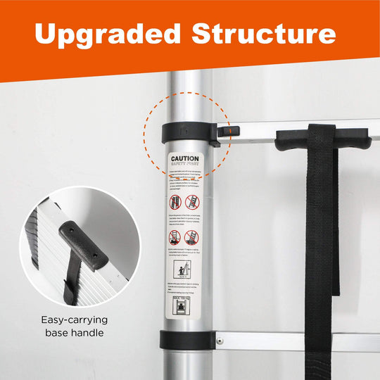 Aluminum Telescoping Ladder For Outdoor Work - Gadget Aliens 