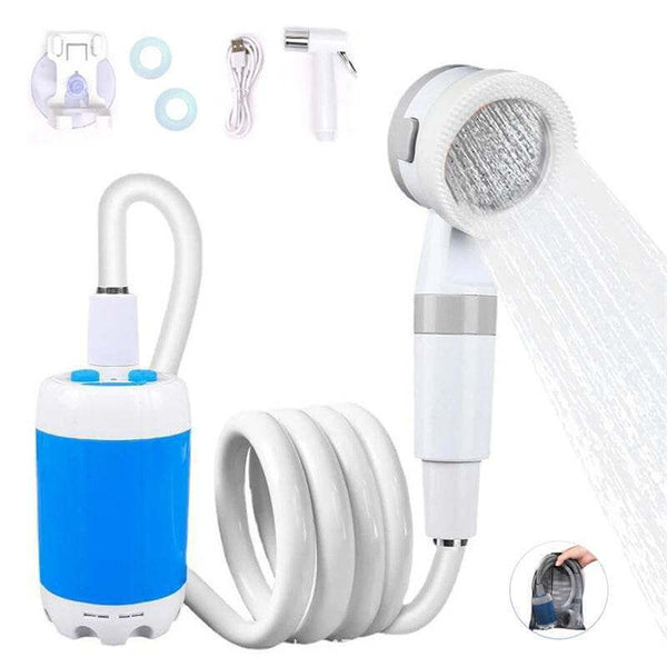 Outdoor Camping Shower Portable Electric Shower Gadgets Waterproof 5000mAh Rechargeable Battery Powered For Hiking Traveling - Gadget Aliens 