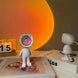 Rainbow Sunset Light Projector Lamp Atmosphere Led Night Light Romantic Mood Light Projector For Home Room Background Wall Decor Cute Robot Night Light Perfect For Home Decor - Gadget Aliens 
