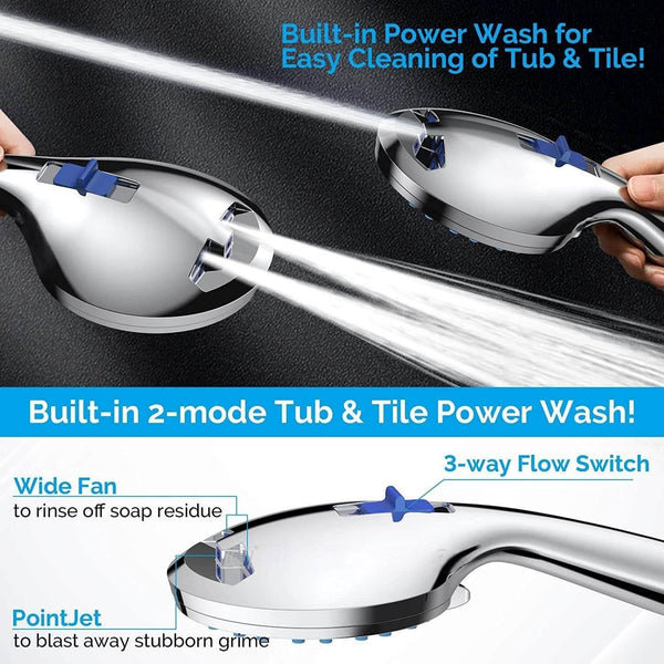 Handheld With 2 Gear Spray Gun 5 Gear Supercharged Shower - Gadget Aliens 