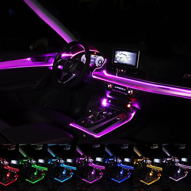 Car Fiber Optic Ambient Light Modified Car Interior Cool Light APP Rhythm Light - Gadget Aliens