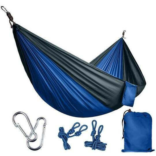 Backpacking Hammock - Portable Nylon Parachute Outdoor Double Hammock - Gadget Aliens