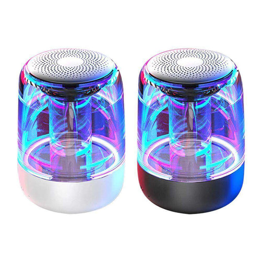 Portable Speakers Bluetooth Column Wireless Bluetooth Speaker Powerful Bass Radio with Variable Color LED Light - Gadget Aliens