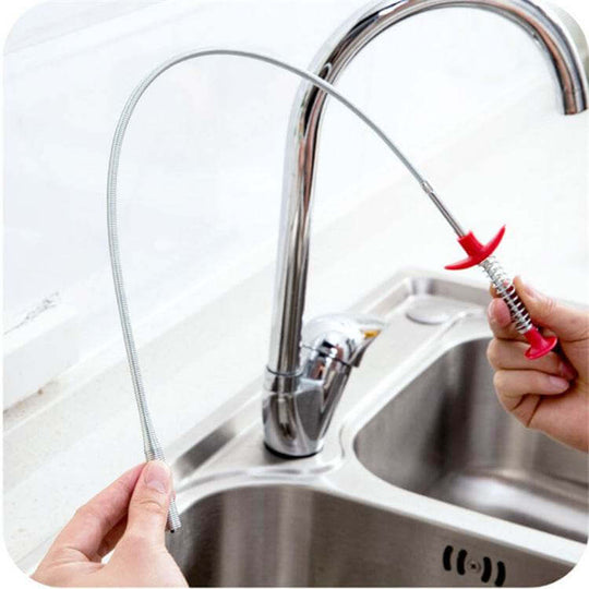 60CM Sewer Dredger Spring Pipe Dredging Tool Household Hair Cleaner Drain Clog Remover Cleaning Tools Household For Kitchen Sink Kitchen Gadgets - Gadget Aliens
