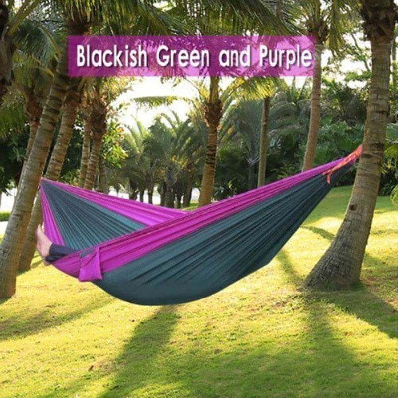 Backpacking Hammock - Portable Nylon Parachute Outdoor Double Hammock - Gadget Aliens 