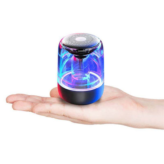 Portable Speakers Bluetooth Column Wireless Bluetooth Speaker Powerful Bass Radio with Variable Color LED Light - Gadget Aliens