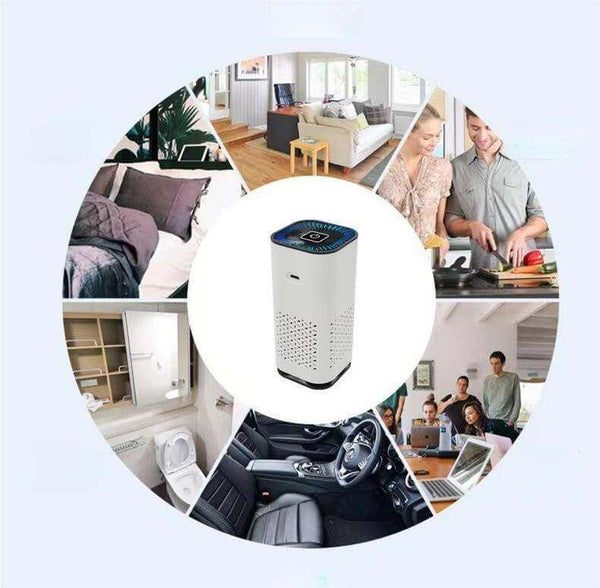 Car Air Purifier Portable Negative Ion Generator Remove Formaldehyde Dust Smoke Air Freshen Washer For Home Car - Gadget Aliens 