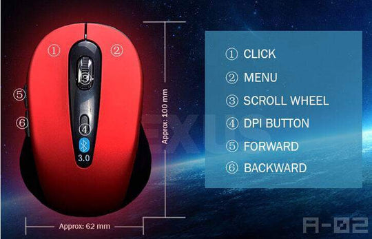 Wireless Bluetooth Mouse New Bluetooth Tablet Phone - Gadget Aliens