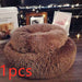 Calming Donut Pet Bed – Soft Plush Anti-Anxiety Nest