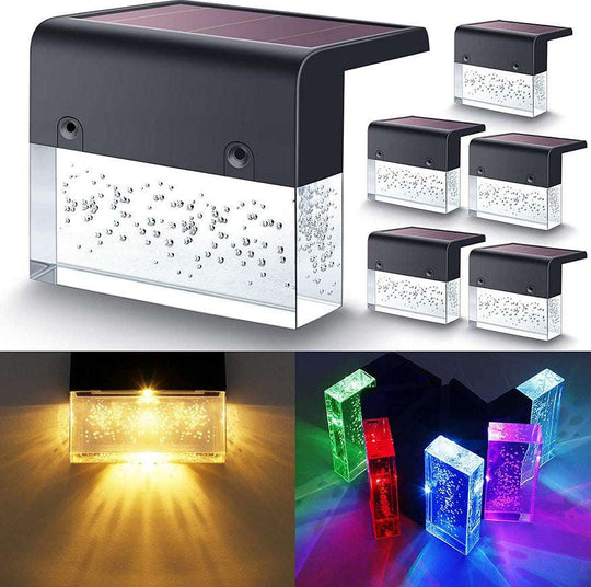 Solar Step Light – RGB Color-Changing Outdoor Lamp