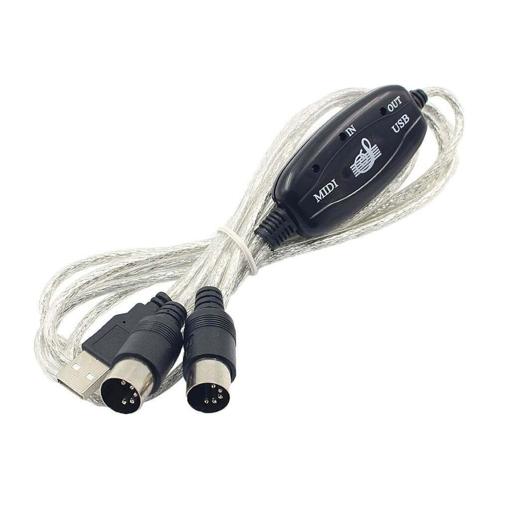 Electronic Keyboard Music Midi Adapter Cable Computer Music Editing Cable - Gadget Aliens