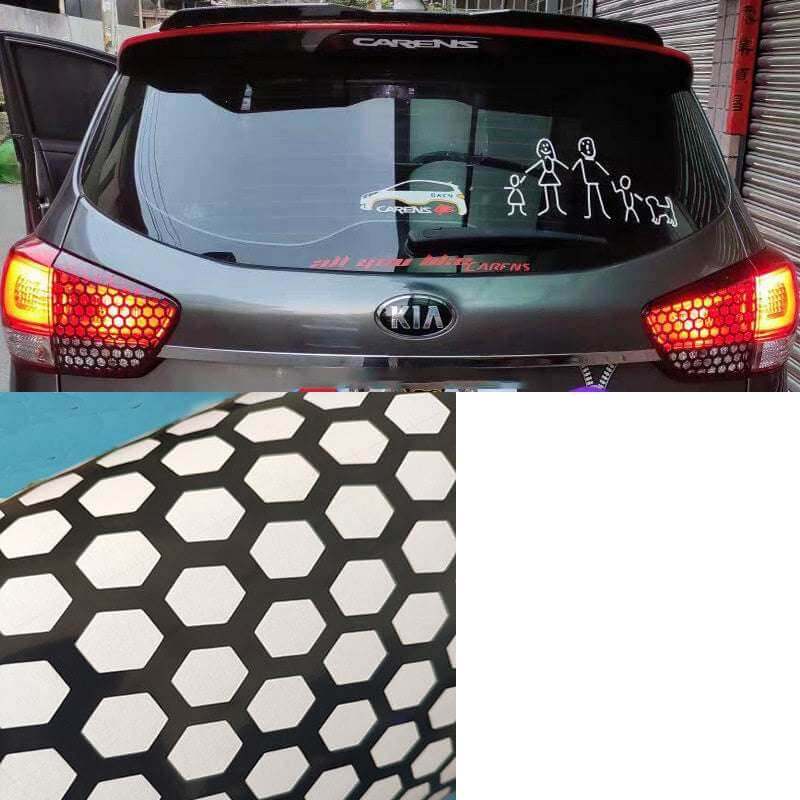 Car Honeycomb Rear Taillight Decoration Sticker - Gadget Aliens