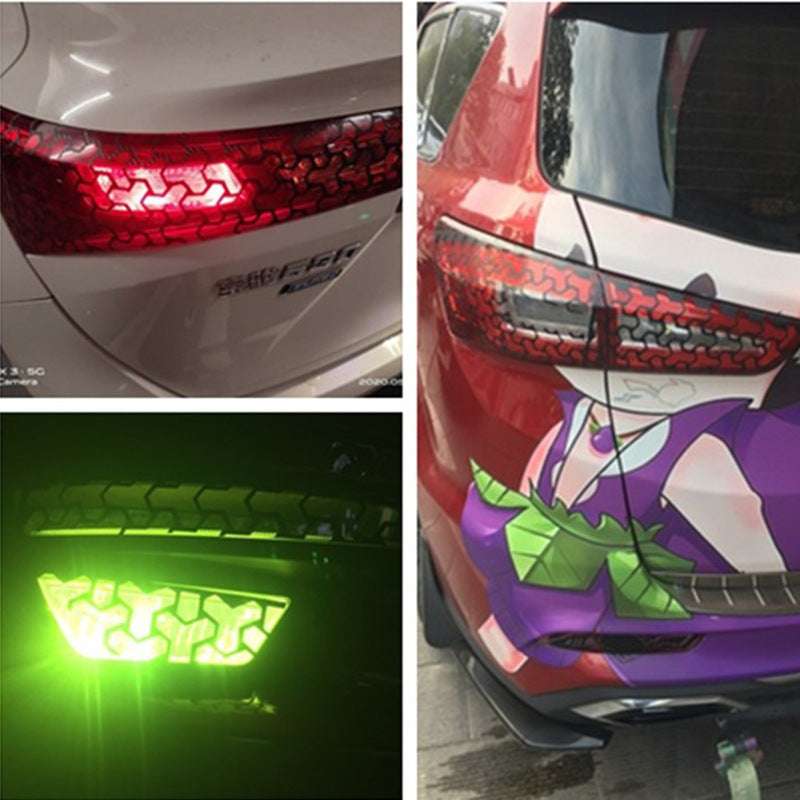 Car Honeycomb Rear Taillight Decoration Sticker