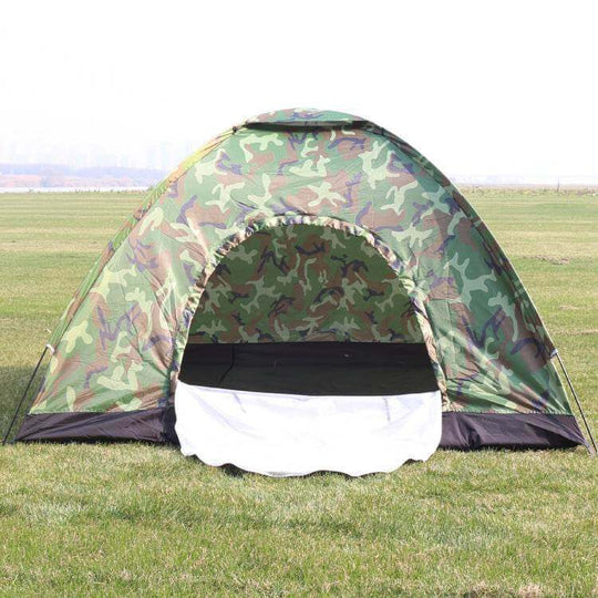Outdoor Travel Tent 3-4 People Camouflage Mountaineering Tent Beach Camping Tent - Gadget Aliens