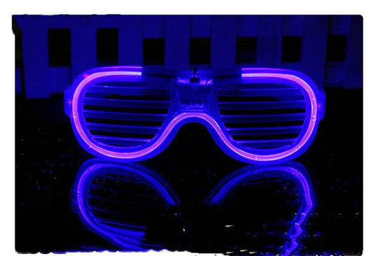 Luminous Glasses LED Light Up Glasses Party Luminous Shutter Shades Glow - Gadget Aliens 