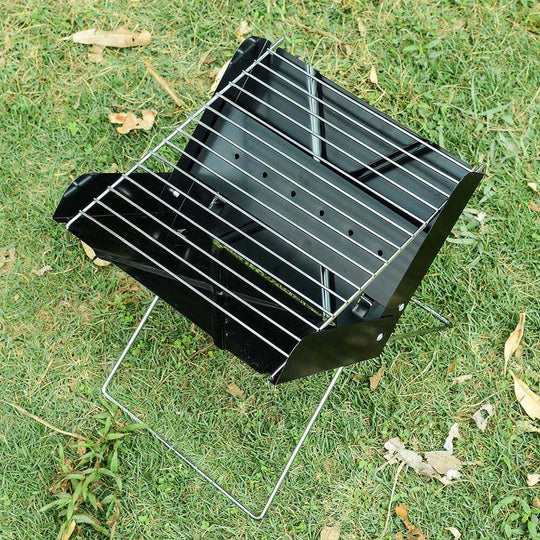 BBQ Grill Folding Stainless Steel Portable Small Barbecue Grill Tool BBQ Outdoor Camping Charcoal Furnace BBQ Grills Accessories - Gadget Aliens 