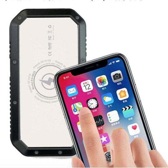 Wirelsess solar powerbank phone accessories torch - Gadget Aliens 