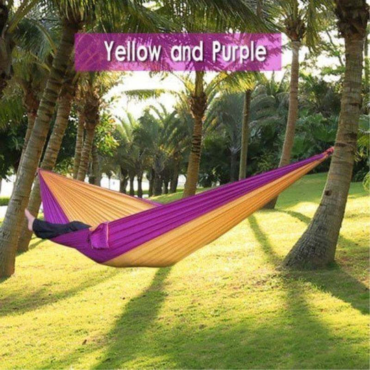 Backpacking Hammock - Portable Nylon Parachute Outdoor Double Hammock - Gadget Aliens