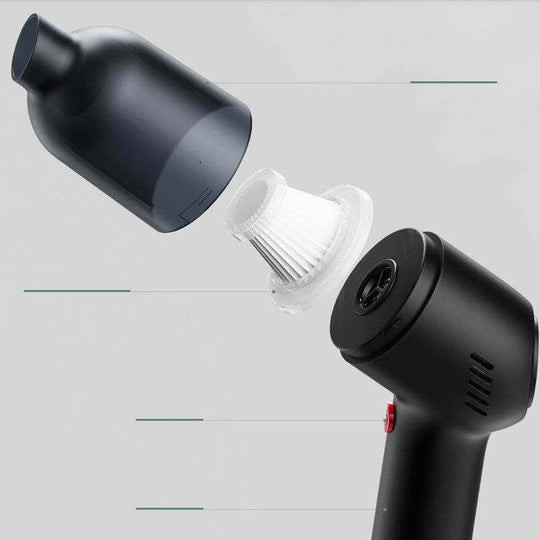 Household Handheld Large Suction Vacuum Cleaner To Remove Mites Pet Cat Hair Carpet Vacuuming - Gadget Aliens