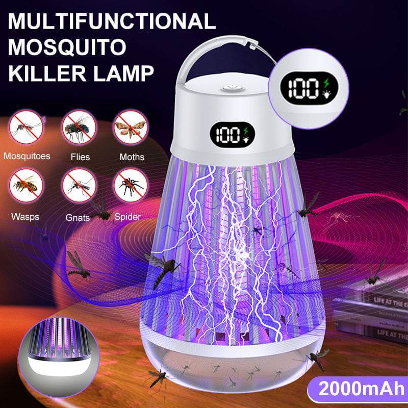 Digital Display Mosquito Killer Lamp Electric Shock Mosquito Trap Light Radiationless Insect Repellent Trap For Bedroom Outdoor Summer Gadgets - Gadget Aliens