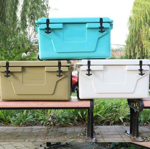 Trending Blue Color 65QT Outdoor Cooler Fish Ice Chest Box Popular Camping Cooler Box - Gadget Aliens