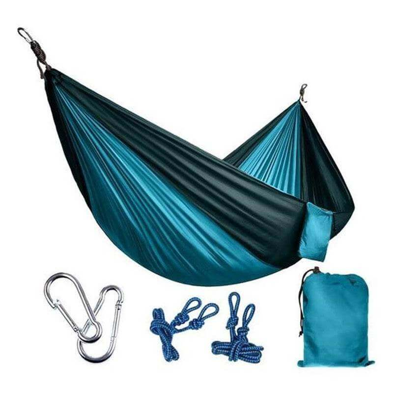 Backpacking Hammock - Portable Nylon Parachute Outdoor Double Hammock - Gadget Aliens 