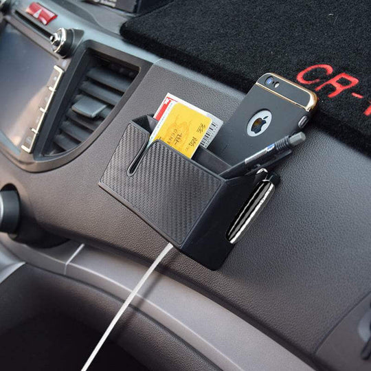 Manufacturers Supply Removable Sticky Imitation Carbon Fiber Mobile Phone Storage Box - Gadget Aliens 
