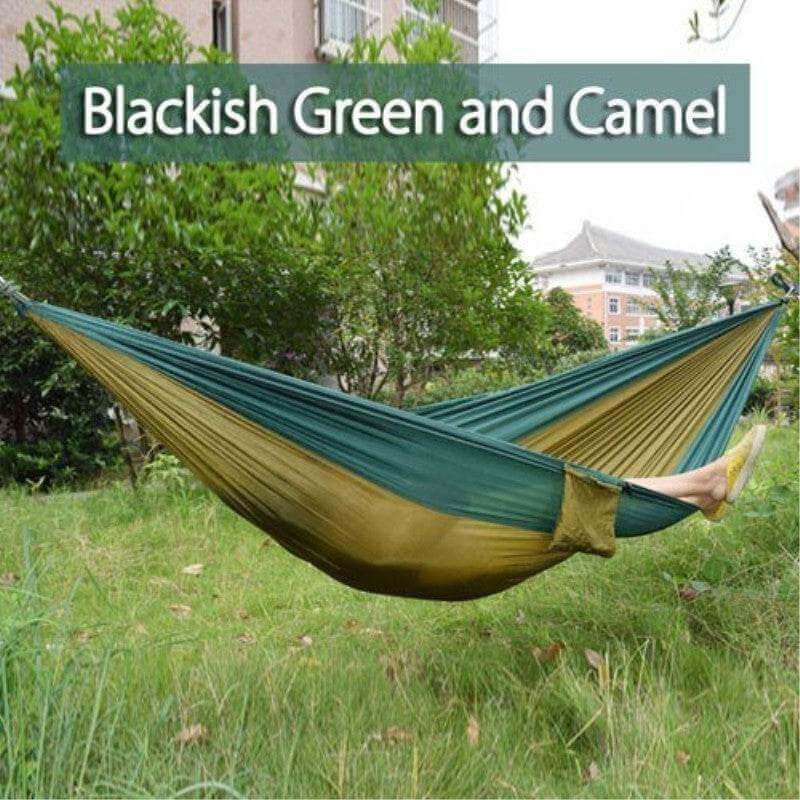 Backpacking Hammock - Portable Nylon Parachute Outdoor Double Hammock - Gadget Aliens 