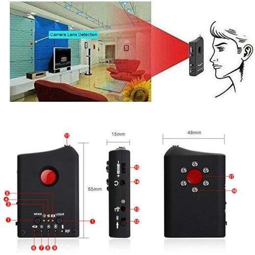 Anti-Spy Hidden Camera Signal Detector - Gadget Aliens 