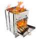 Lightweight Adjustable Folding Wood Burning Stove USA, Canada, AU - Gadget Aliens 