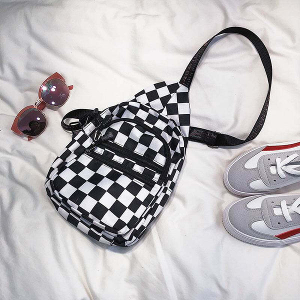 Checkered Sling Bag - Gadget Aliens 
