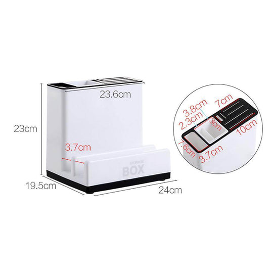Tableware Storage Holders Kitchen Knife Plastic Storages Racks For Kitchen Convenience Cabinet Kitchen Gadgets - Gadget Aliens 