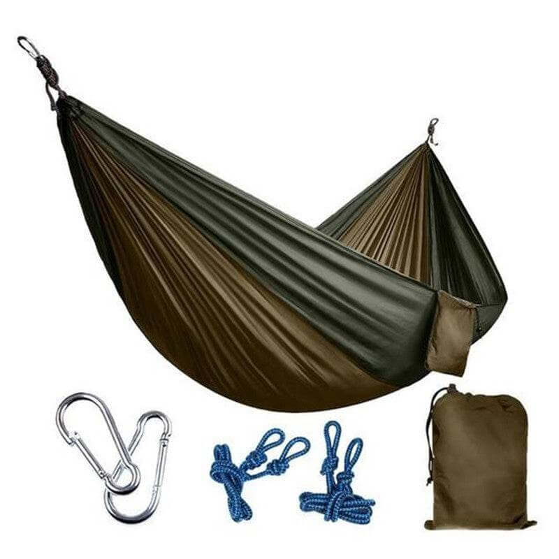 Backpacking Hammock - Portable Nylon Parachute Outdoor Double Hammock - Gadget Aliens