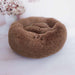Plush Donut Pet Nest – Calming Bed for Cats & Dogs