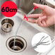 60CM Sewer Dredger Spring Pipe Dredging Tool Household Hair Cleaner Drain Clog Remover Cleaning Tools Household For Kitchen Sink Kitchen Gadgets - Gadget Aliens 