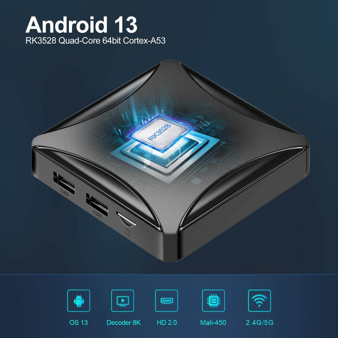 Android Dual-band Wireless Network Set-top Box - Gadget Aliens 