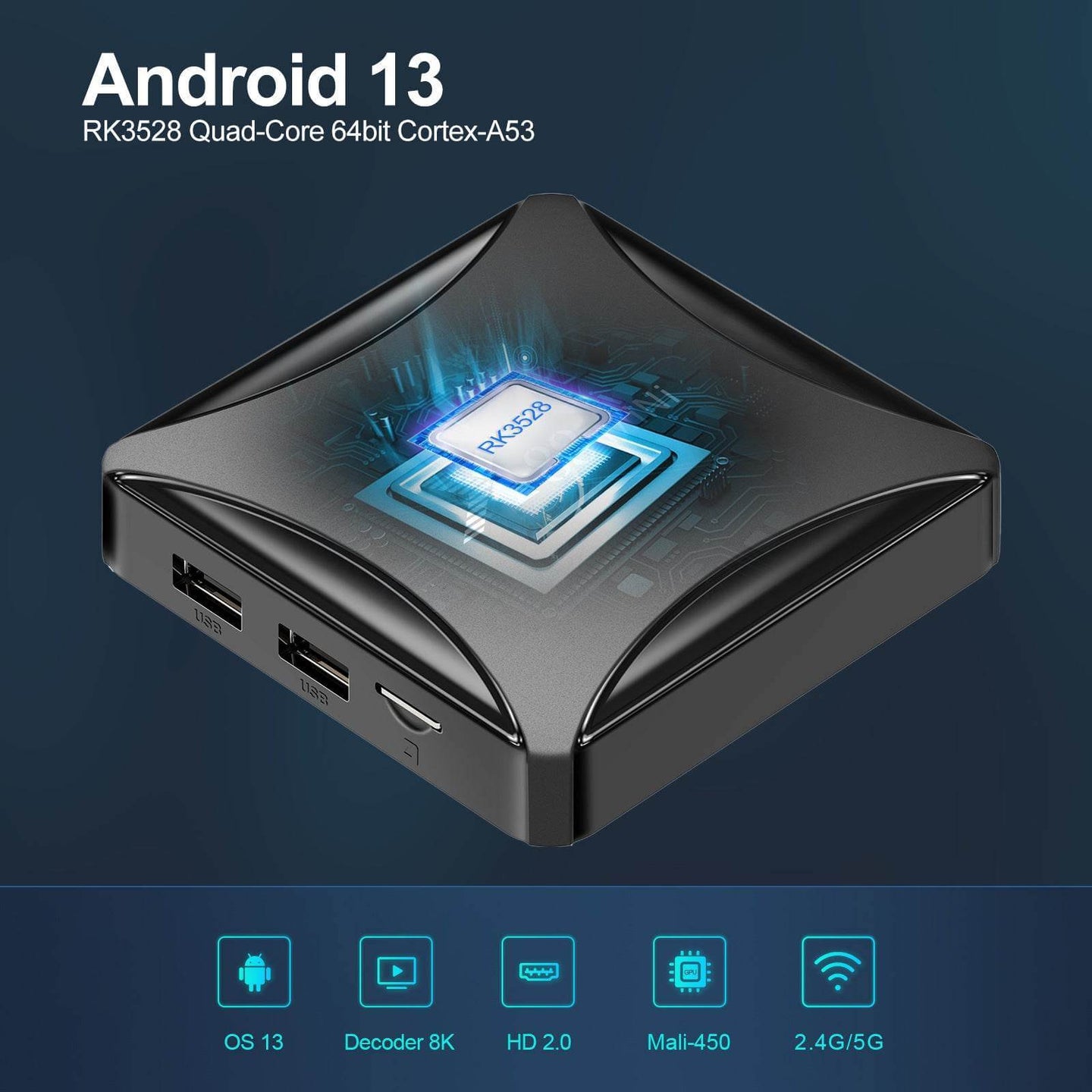 Android Dual-band Wireless Network Set-top Box - Gadget Aliens 
