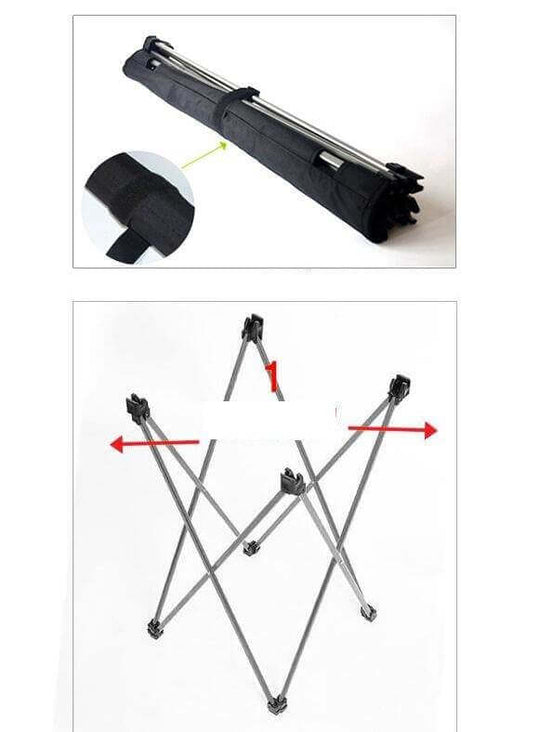 Outdoor camping small folding table aviation light aluminum alloy portable picnic table - Gadget Aliens 