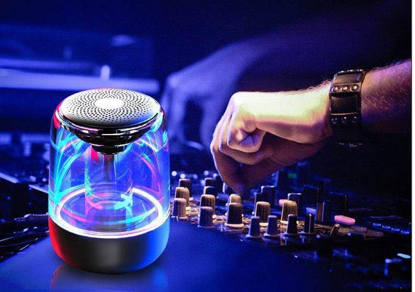 Portable Speakers Bluetooth Column Wireless Bluetooth Speaker Powerful Bass Radio with Variable Color LED Light - Gadget Aliens 