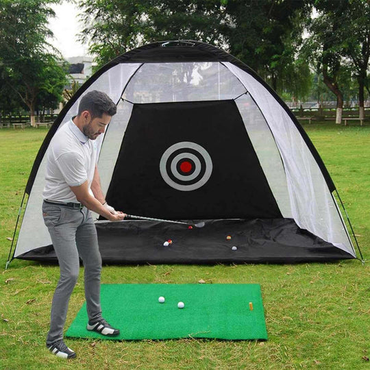Golf Practice Net Tent Golf Hitting Cage Garden Grassland Practice Tent Golf Training Equipment Mesh Outdoor - Gadget Aliens