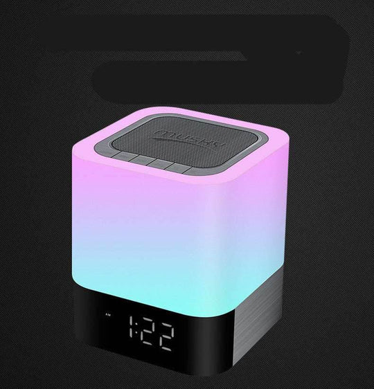 Bluetooth Speaker with Multi-coloured LED Nightlight and Alarm Clock - Gadget Aliens