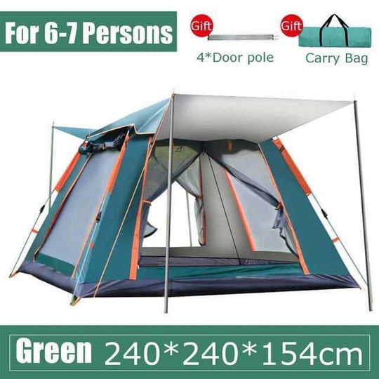 Tent Outdoor Full Automatic Speed Opening Beach Camping Tent Rainproof Multi-person Camping - Gadget Aliens