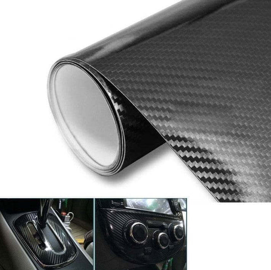 Car Styling Glossy Black 5D Carbon Fiber Vinyl film Car Wrap - Gadget Aliens 