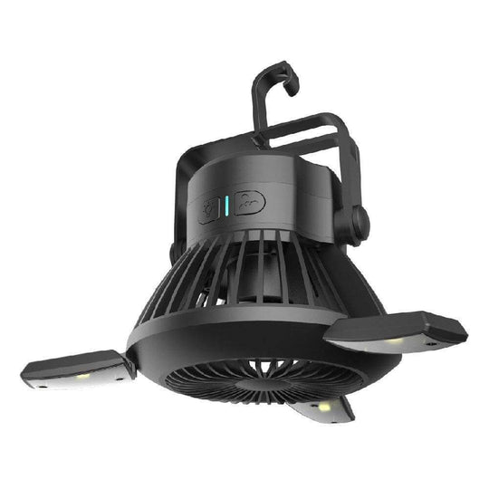Solar Camping Light Foldable Fan Hanging Hook Rechargeable Battery Operated USB 3 Level Air Flow Fan For Camping Tent - Gadget Aliens 