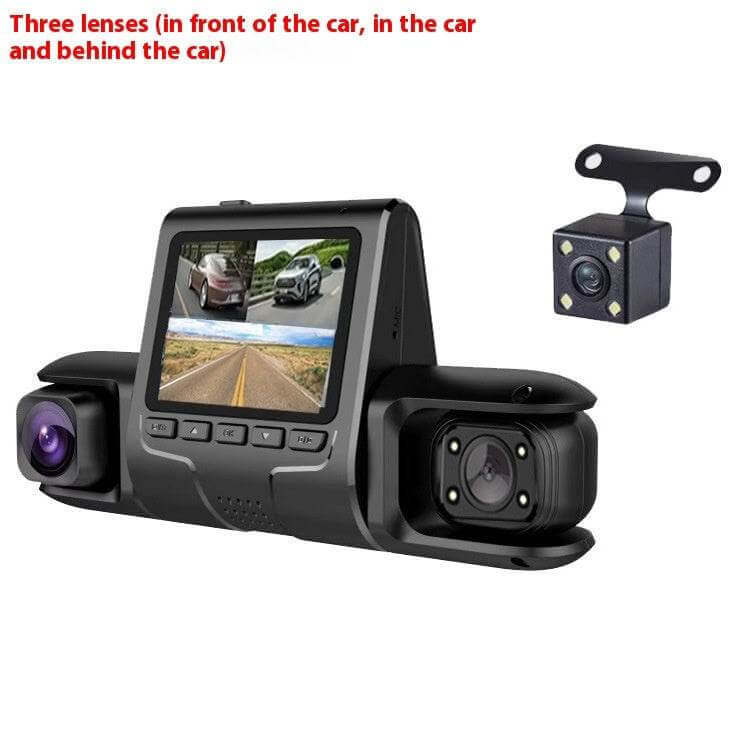 Same Display Three Recording 1080p Front And Rear Car Reversing Image - Gadget Aliens