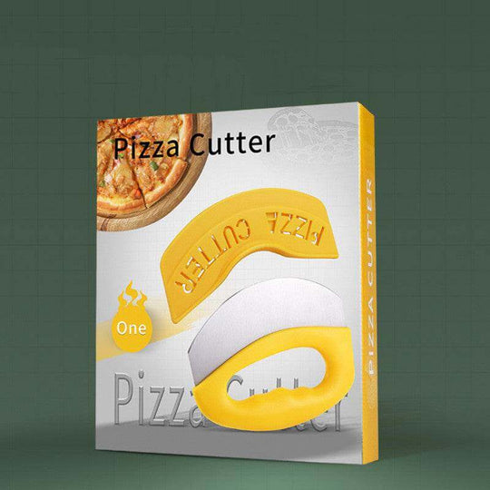 Stainless Steel Pizza Cutter With Protective Cover Kitchen Gadgets - Gadget Aliens 