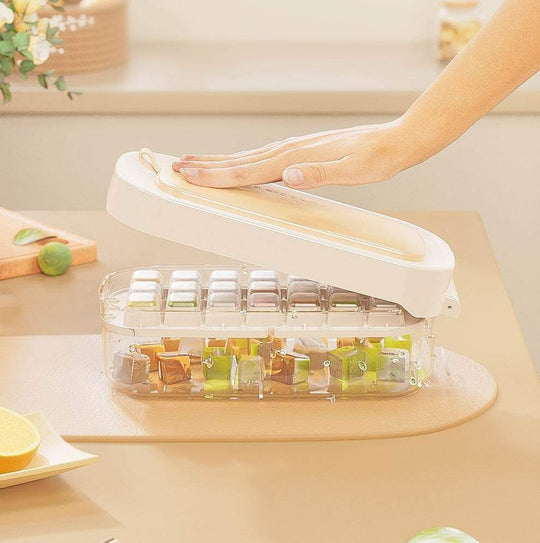 Ice Box Ice Cube Tray Grid High-Capacity Food Grade Kitchen Gadgets - Gadget Aliens 
