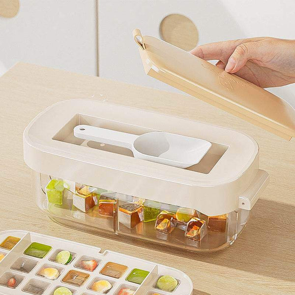 Ice Box Ice Cube Tray Grid High-Capacity Food Grade Kitchen Gadgets - Gadget Aliens 